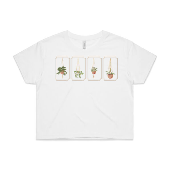Leafy Hangs - AS Colour CROP TEE - 4062 Thumbnail