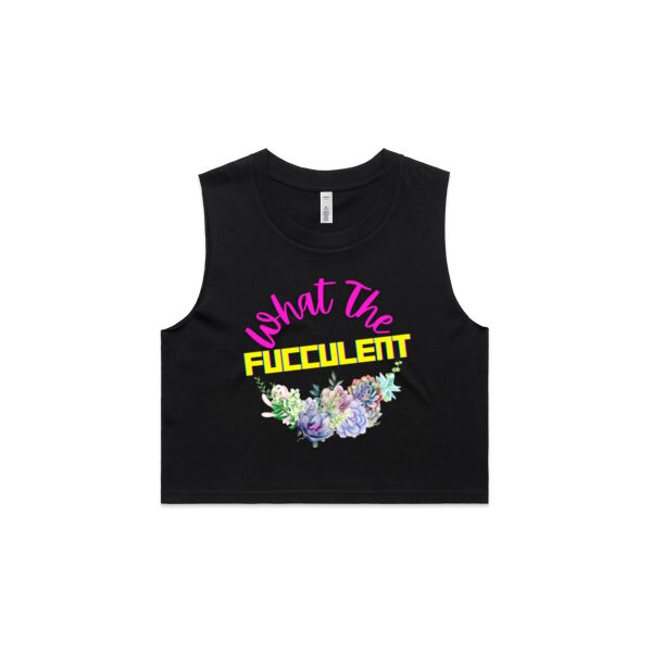 What The Fucculent - AS Colour Women's Crop Tank Thumbnail