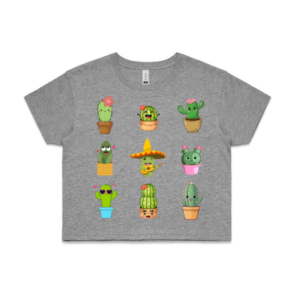 Cacti Lover - AS Colour CROP TEE - 4062 Thumbnail