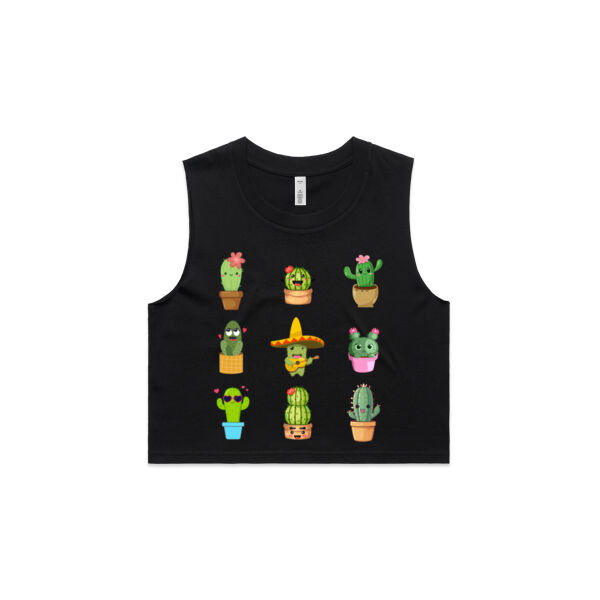 Cacti Lover - AS Colour Women's Crop Tank Thumbnail